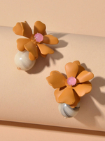 Blumenohrringe Frauenschmuck