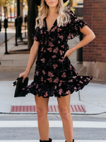 Blumensommer-Kleid druckt Backless legere Kleidung