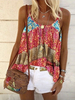 Boho Cami Top Print Ärmellose Camis