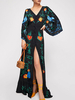Boho Kleid bestickt Ärmel Strandkleid