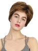 Boycut Perücken Coffee Brown Layered Short Menschenhaar-Perücken