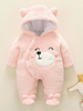 Bär Onesie Kigurumi Pyjamas Kleinkind Flanell Overall