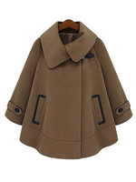 Brauner Cape Mantel