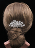 Braut Haar Kamm Silber Aolly Imitation Perle Strass Haarschmuck