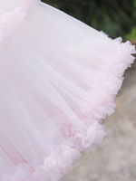Braut Hochzeit Petticoat Schöne zweistufige Tüll Half Slip Pink Petticoat