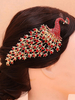 Braut Kamm Kopfschmuck Strass Perlen Pfau Hochzeit Haarschmuck