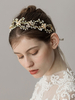 Braut Kopfbedeckungen Perle Strass Stirnband Gold Hochzeit Haarschmuck