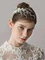 Braut Kopfschmuck Kamm Perle Strass Perlen Hochzeit Haarschmuck