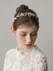 Braut Kopfschmuck Strass Perlen Stirnband Gold Hochzeit Haarschmuck