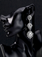 Braut Ohrringe Strass durchbohrt Frauen Hochzeit Schmuck