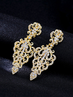 Braut Ohrringe Strass durchbohrt Frauen Hochzeit Schmuck