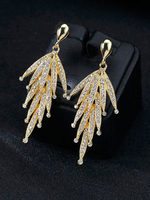 Braut Ohrringe Strass durchbohrt Hochzeitsschmuck