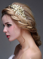 Braut Perlen Kopfschmuck goldene Hochzeit Stirnband (40 Cm X 7 Cm)