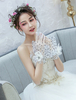 Brauthandschuhe Blume Vintage Applique Handgelenk Länge Hochzeit Zubehör