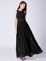 Brautjungfer Kleid Lace A Line bodenlangen formale Hochzeit Party Kleider