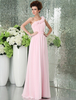 Brautjungfernkleid aus Chiffon in Rosa