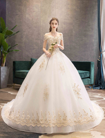 Brautkleider Prinzessin Kurzarm Brautkleider und Carmenausschnitt Hochzeit milchweiß / elfenbeinweiß Off-the-shoulder Brautkleider Tüll