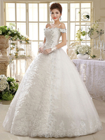 Brautkleider Prinzessin Prinzessin Brautkleider Kurzarm mit Carmenausschnitt Elfenbeinfarbe Satingewebe bodenlang und Schnürung