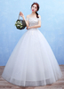 Brautkleider Prinzessin Prinzessin Brautkleider ärmellos Hochzeit und Carmenausschnitt Off-the-shoulder Brautkleider Weiß Satingewebe bodenlang