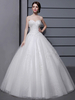 Brautkleider Prinzessin Prom- Brautkleider ärmellos Hochzeit Herz-Ausschnitt Ball Brautkleider Elfenbeinfarbe Tüll bodenlang mit Schnürung