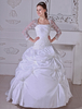 Brautkleider Prinzessin Weiß trägerlos Brautkleider Hochzeit Taft Brautkleider große Größen mit Court-Schleppe und Reißverschluss Prom-