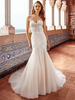 Brautkleider Sweetheart Neck ärmellose natürliche Taille Applique mit Zug Brautkleider