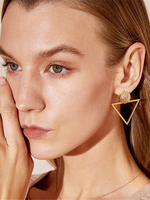 Brautohrringe Metall durchbohrt Hochzeitsschmuck gem