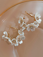 Brautohrringe Strass Mädchen Strass durchbohrt Hochzeitsschmuck