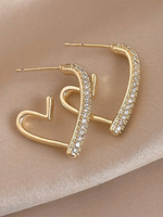 Brautohrringe Strass Mädchen Strass durchbohrt Hochzeitsschmuck