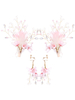 Brautschmuck Set Schöne Federn Flora Metall Vintage Kopfbedeckung Ohrring Brautschmuck Set