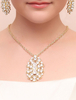 Brautschmuck Sets gepiercte Goldlegierung legt Brautschmuck mit Pendent