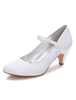 Brautschuhe 2020aus Seide und Satin mit Kitten Heels Pump im eleganten Stil