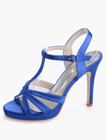 Brautschuhe 2ß18 offener Satin Braut Sandalen