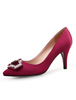 Brautschuhe aus mit Kunstdiamanten für Hochzeit im eleganten Stil Pumps