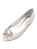 Brautschuhe aus mit Kunstdiamanten im eleganten Stil Pump