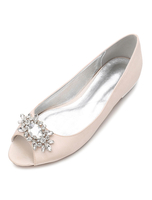 Brautschuhe aus mit Kunstdiamanten im eleganten Stil Pump