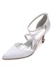 Brautschuhe aus mit Kunstdiamanten Romantisch Pump