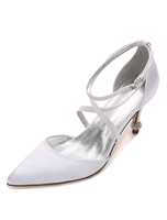 Brautschuhe aus mit Kunstdiamanten Romantisch Pump