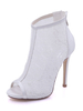 Brautschuhe aus mit Reißverschluss im eleganten Stil Pumps