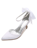 Brautschuhe aus mit Schleife Romantisch Pump