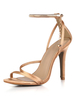 Brautschuhe aus Satin mit Kette und Stilettos Pumps im eleganten Stil