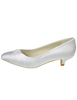 Brautschuhe mit Kitten Heels in Elfenbeinfarbe