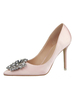 Brautschuhe mit Stilettos und Kunstdiamanten