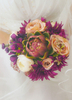 Bridal Bouquet Ribbon handgebundene Seidenblume Hochzeit Blumenstrauß