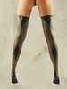 Brown Latex Strümpfe Slash