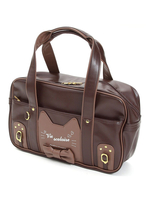 Brown Lolita Tasche Cat Bow Metall Detail Lolita Handtasche