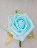 Bräutigam Boutonniere Hochzeit Blau Synthetische Prom Boutonniere