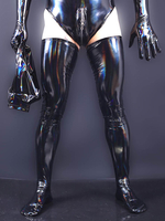 Bunte Leder Latex Ammoniak Oberschenkel Männer Strumpfhosen Passenden Socken