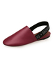 Burgund Ballerinas Frauen Runde Zehe Buchstaben Gedruckt Slingbacks Flache Pumps