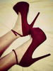 Burgundy Sexy Schuhe 2020 Plus Size Frauen High Heels Nubukleder Knöchelriemen Pumps